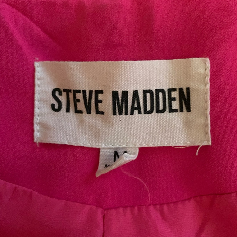 Steve Madden Women's Medium Hot Pink Blazer Jacket - Picture 5 of 7